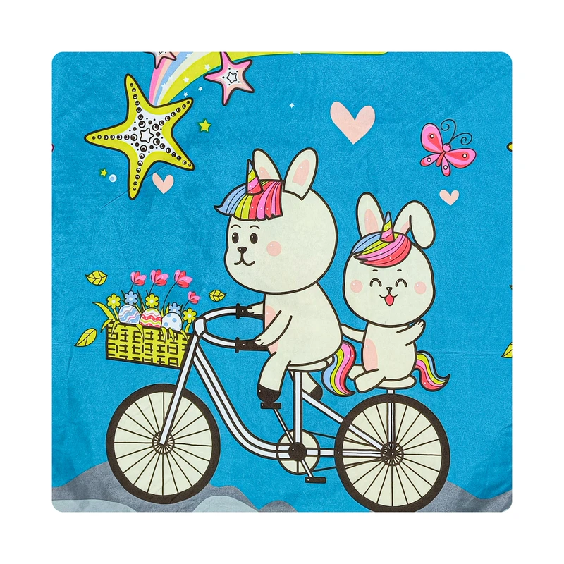 روکش لحاف مایکروفایبر آدنو مدل Rainbow کد MC11 یک نفره سایز 220x160 سانتی‌متر