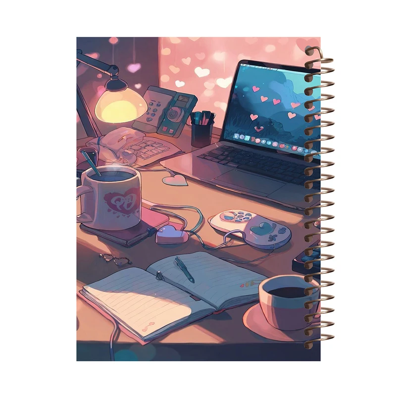 دفتر مشق 80 برگ طرح دخترانه مدل فانتزی کد J538