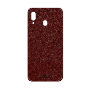 MAHOOT Natural-Leather Cover Sticker for Samsung Galaxy A20