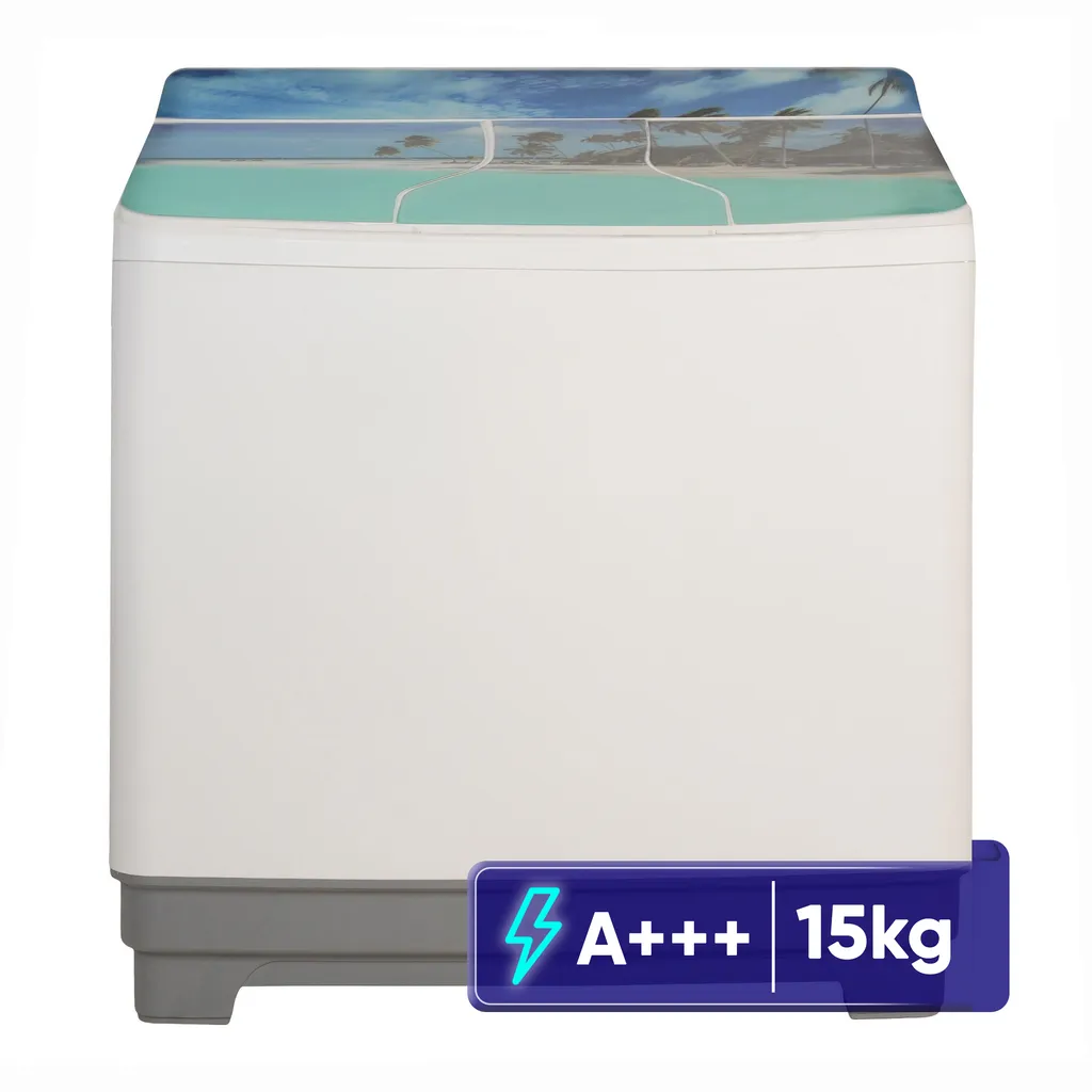 ماشین لباسشویی 15 کیلوگرم نیمه اتوماتیک ریتون مدل RWM-1603 TGS