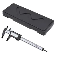 کولیس دیجیتال پلاستیک سخت دارای جعبه محافظ مدل  With BOX گستره 0-150mm