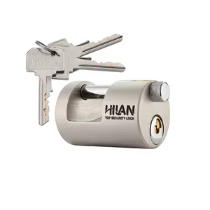 قفل استوانه ای هیلان یراق قاجار زاده مدل لئون سایز ۸۴ میلی متر 