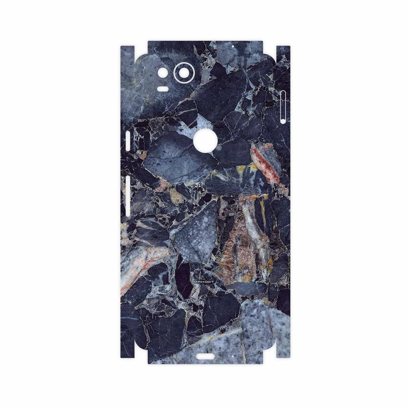 برچسب پوششی ماهوت مدل Broken black marble-FullSkin مناسب برای گوشی موبایل گوگل Pixel 2
