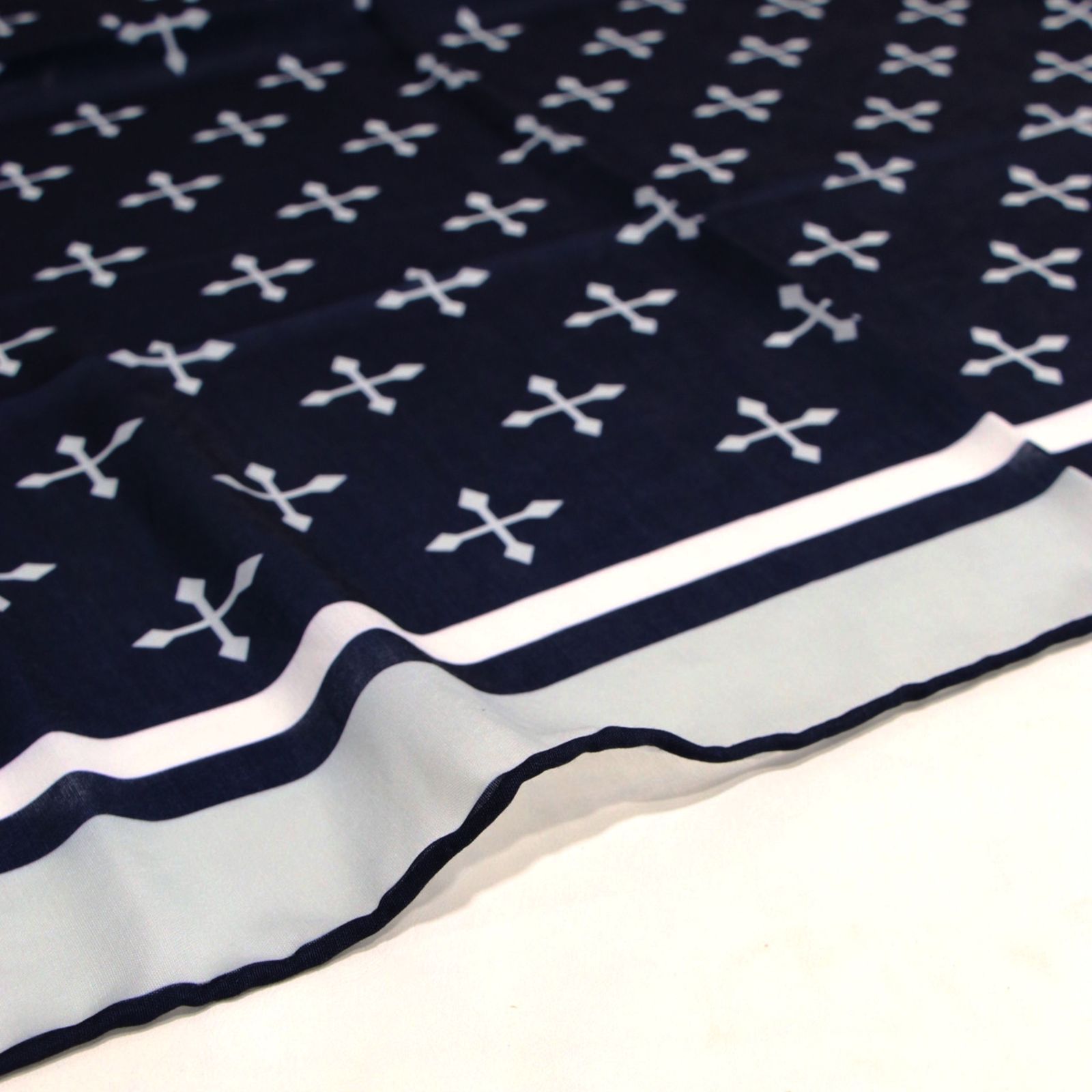 روسری زنانه مدل نخی جدید دور دست دوز قواره 110 کد ana-7095 -  - 4