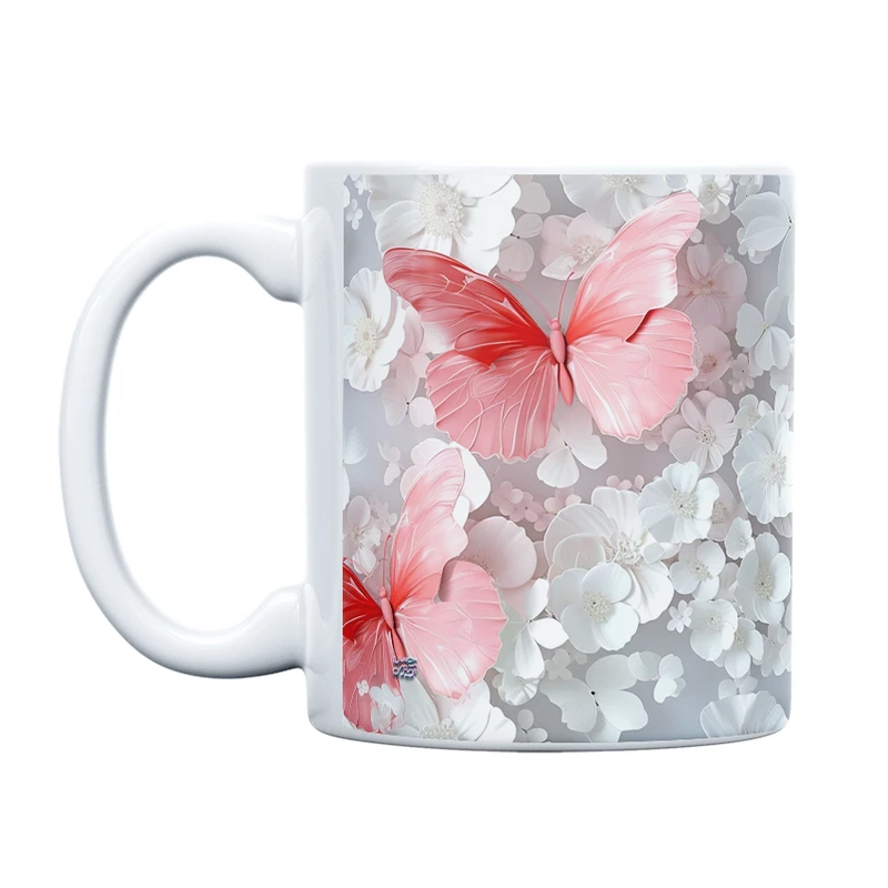 ماگ حس آمیزی طرح پروانه مدل کلاسیک کد 93