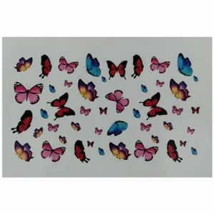 استیکر طراحی ناخن مدل پروانه کد A178