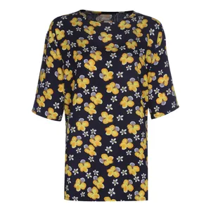 تی‌شرت آستین کوتاه زنانه پژواک مدل گلدار نخی کد 1029zrd