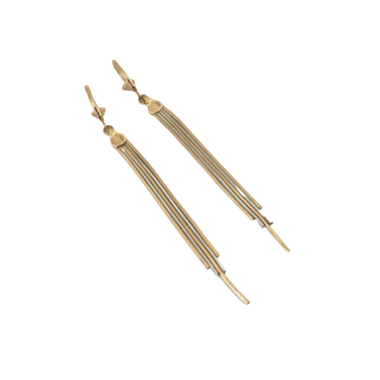 گوشواره زنانه ژوپینگ مدل رشته ای