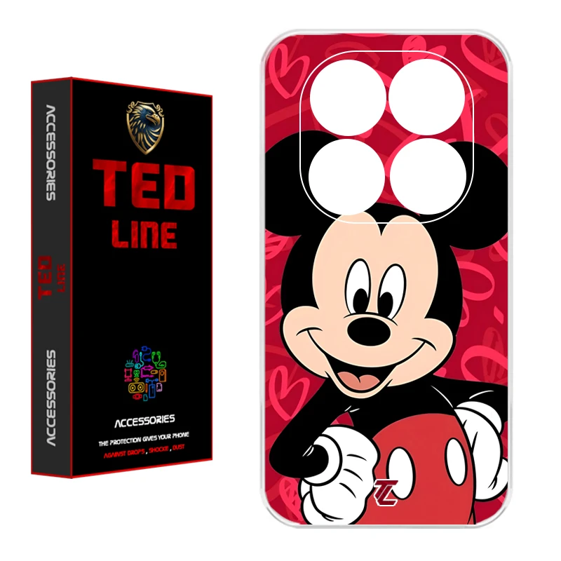 کاور تدلاین طرح میکی موس کد 1148 مناسب برای گوشی موبایل شیائومی Poco X7 / Redmi Note 14 Pro 4G