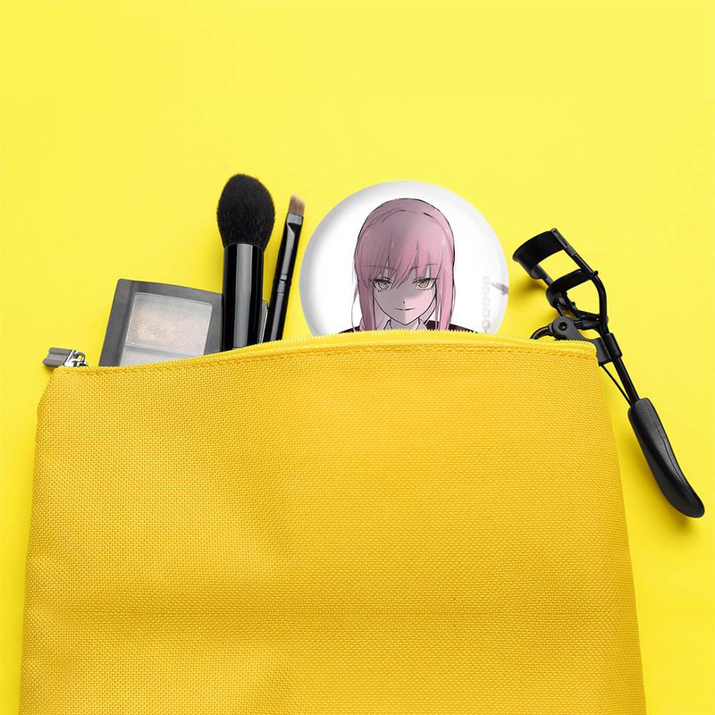 آینه جیبی خندالو مدل ماکیما انیمه مرد اره ای Chainsaw Man  کد 22352