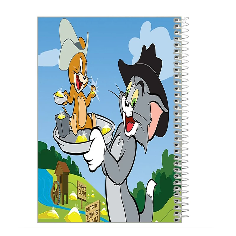 دفتر زبان 60 برگ طرح کارتون تام و جری z849