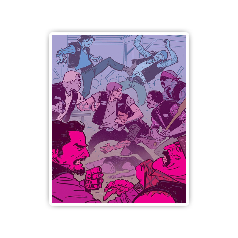 استیکر لپ تاپ و موبایل بووم طرح بچه های آنارچی کد mm12