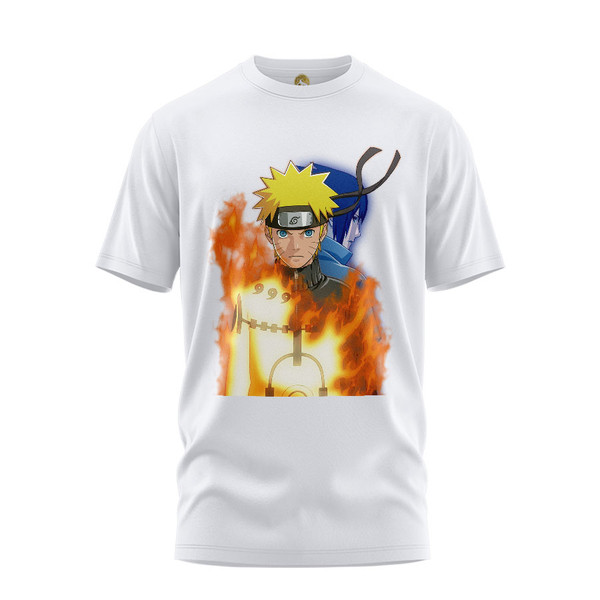 تی شرت آستین کوتاه زنانه هومرو مدل TW337 طرح ناروتو