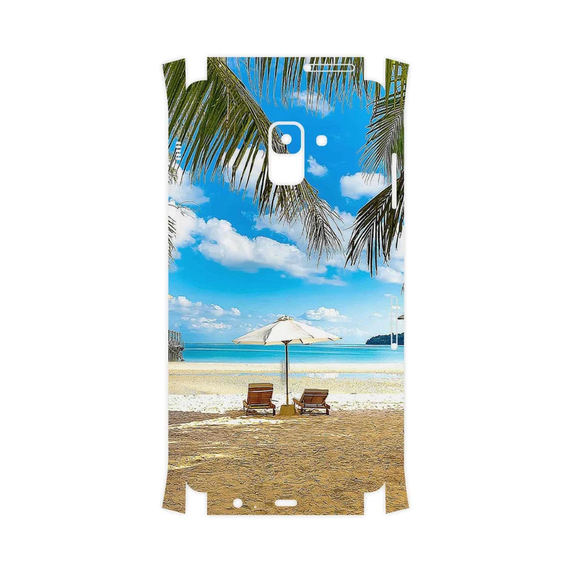 برچسب پوششی ماهوت مدل Beach-FullSkin مناسب برای گوشی موبایل سامسونگ Galaxy A8 Plus 2018
