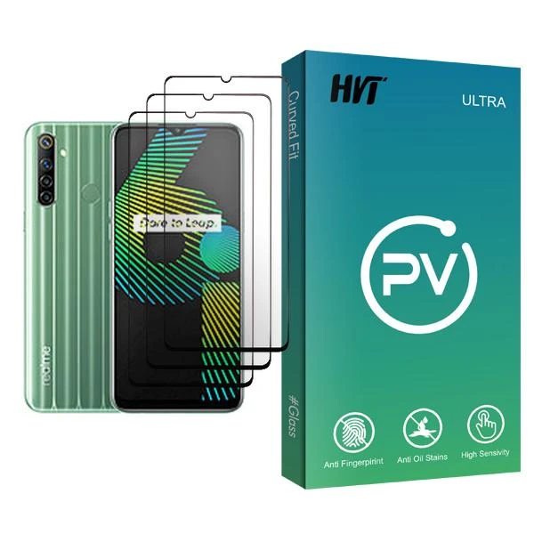 محافظ صفحه نمایش اچ وی تی مدل PV Glass MIX003 مناسب برای گوشی موبایل ریلمی 6i بسته سه عددی