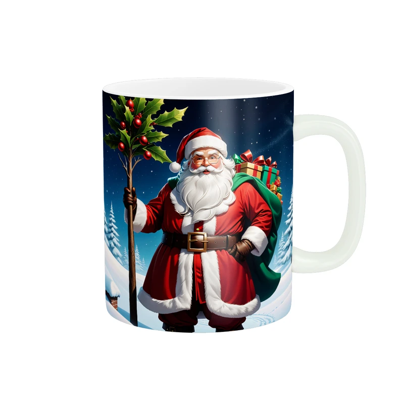 ماگ پاد آفرین طرح بابانوئل مدل کریسمس کد 323