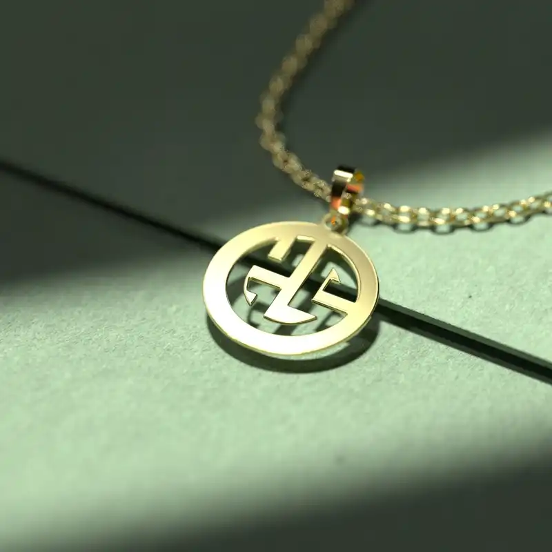 گردنبند طلا 18 عیار زنانه مدوپد مدل اسلیمی کد CA11059