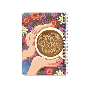 دفترچه یادداشت بامبیلیپ مدل چوبی طرح زمان خوردن قهوه کد 1360376