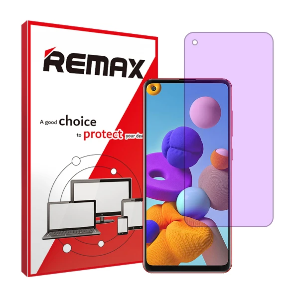 محافظ صفحه نمایش ضد اشعه بنفش ریمکس  مدل HyPRL مناسب برای گوشی موبایل سامسونگ Galaxy A21s