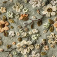 پارچه ملحفه عرض 1.5 متر مدل پارچه باما طرح پنج بعدی گل هامون کد 5013562 رنگ سبز