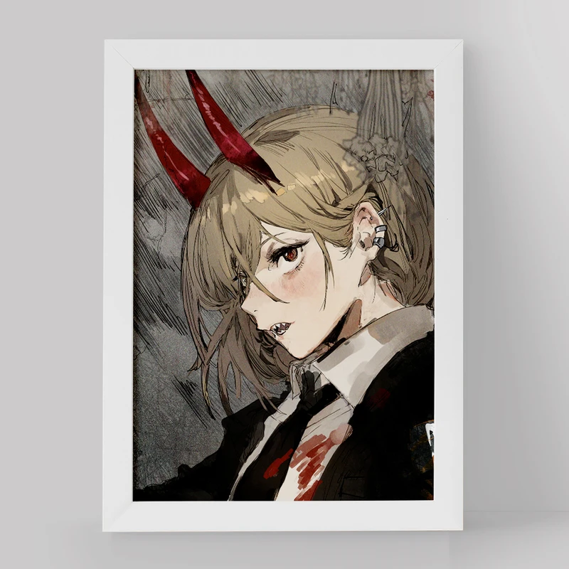 تابلو خندالو مدل پاور انیمه مرد اره ای کد 17918