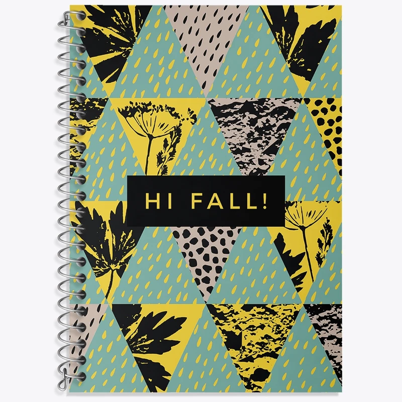 دفتر زبان 50 برگ خندالو مدل دو خط طرح مینیمال کد N86