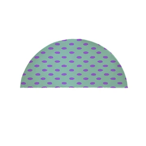 پادری مدل نیم دایره طرح خال خالی  کد 9353 سایز 90×45 سانتی متر