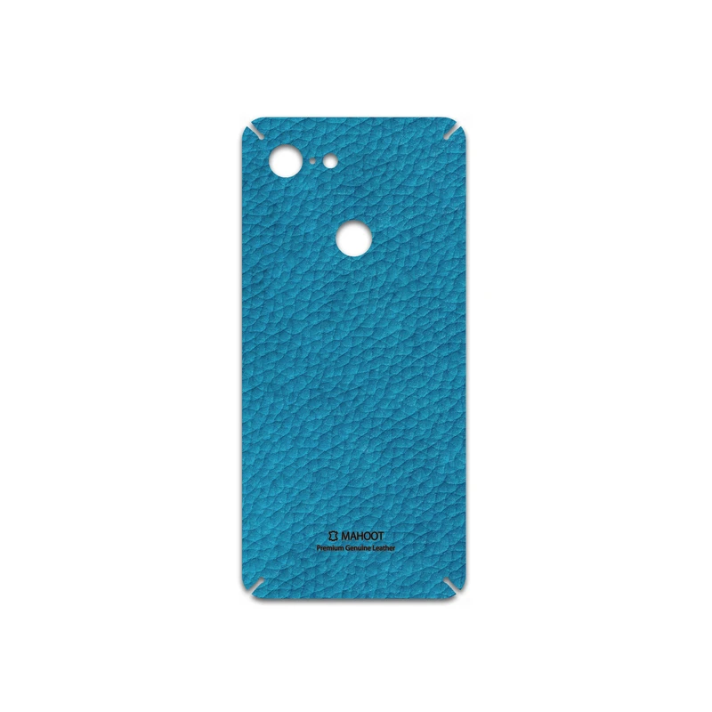 برچسب پوششی ماهوت مدل Blue-Leather مناسب برای گوشی موبایل گوگل Pixel 3