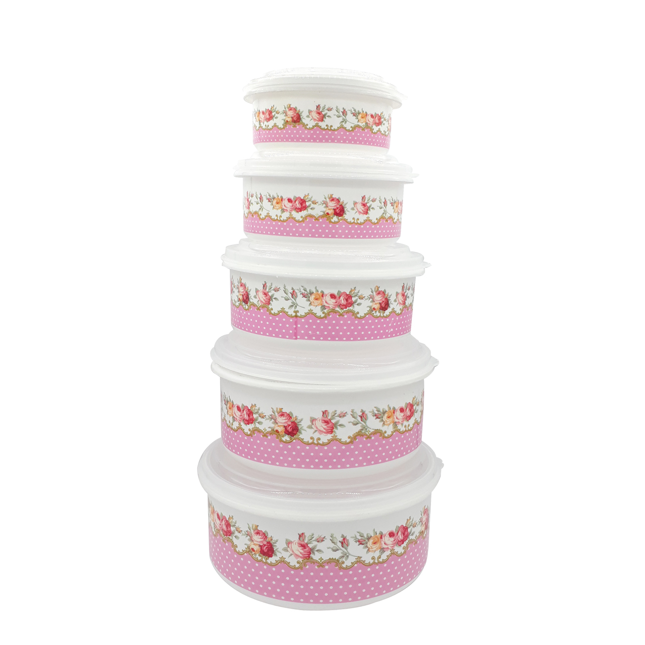  ظرف نگهدارنده مدل گل کد mg159 مجموعه 5 عددی