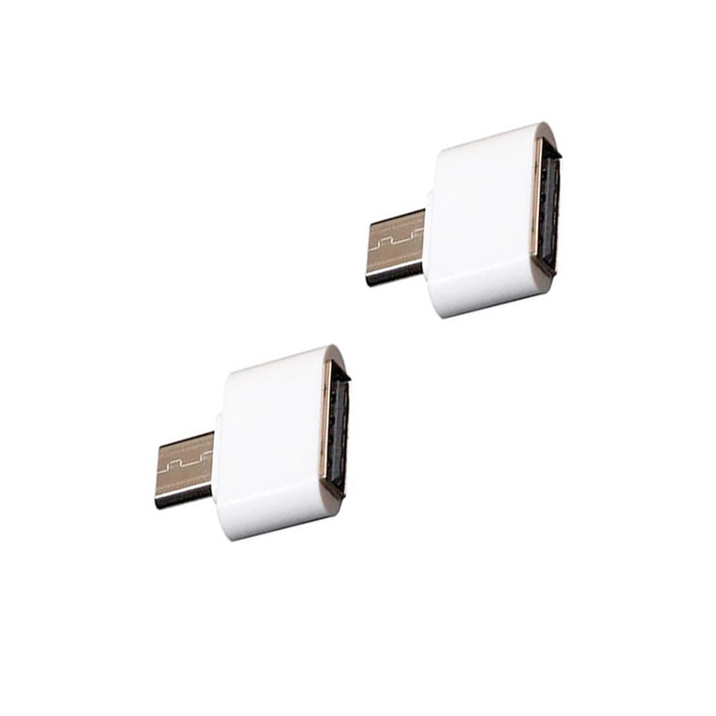 مبدل USB به MicroUSB مدل OTG HIVA مجموعه دو عددی