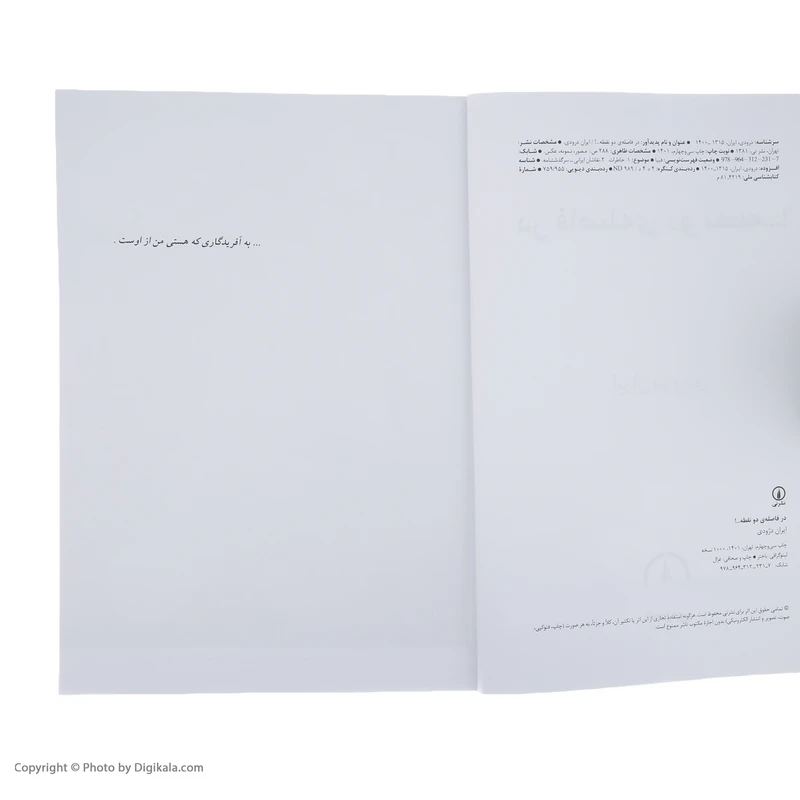 عکس شماره 5 : کتاب در فاصله دو نقطه اثر ایران درودی نشر نی