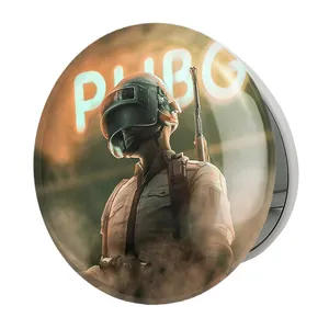 آینه جیبی خندالو طرح بازی پابجی PUBG مدل تاشو کد 3777 