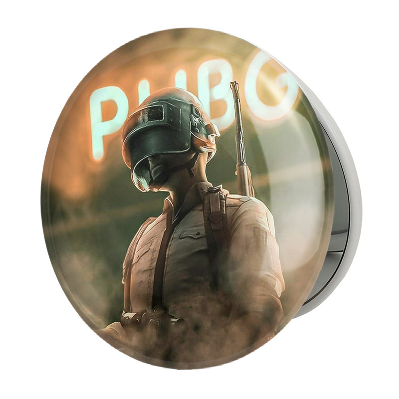 آینه جیبی خندالو طرح بازی پابجی PUBG مدل تاشو کد 3777 