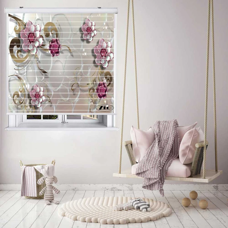 پرده زبرا زیو مدل 3D1041 سایز 150x150 سانتی متر