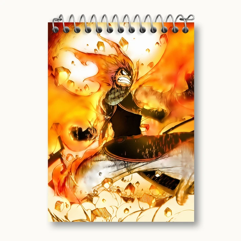دفتر یادداشت 50 برگ خندالو مدل ناتسو انیمه فری تیل Fairy Tail کد 16495