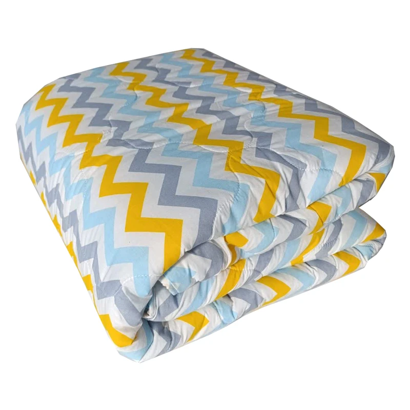 لحاف اِسپی توره مدل زیگراگ رنگارنگ کد ET- 67 یکنفره سایز 150*195 سانتی متر