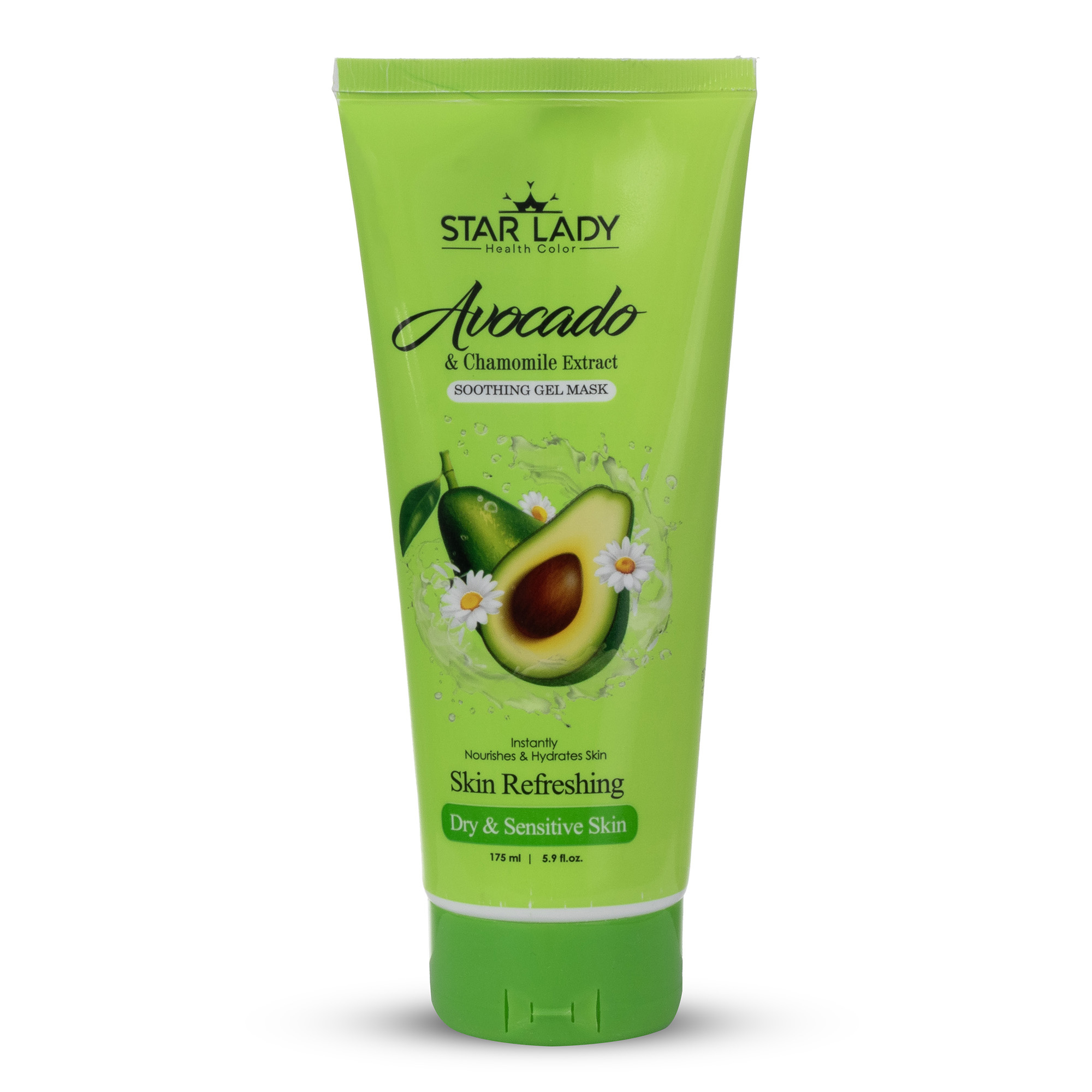 ماسک صورت استارلیدی مدل آووکادو و بابونه حجم 175 میلی لیتر