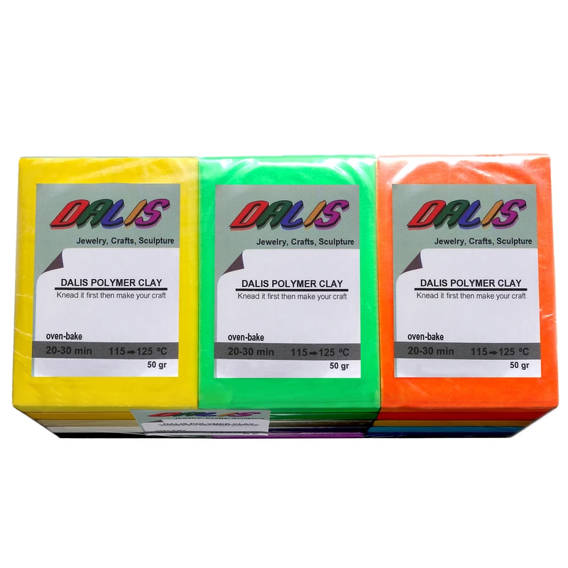 خمیر مجسمه سازی دالیس کد D1015 بسته 15 عددی