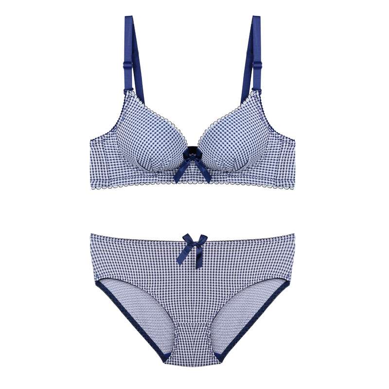 ست شورت و سوتین زنانه مدل شطرنجی کد s418-5