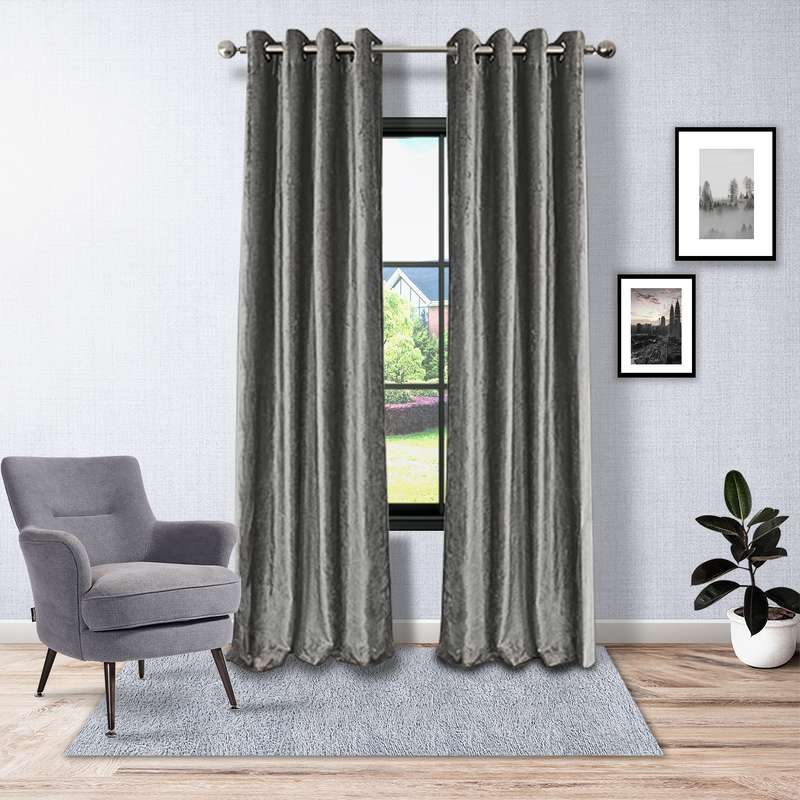 پرده نوین دکور سیلوانا مدل مخمل شانل 280  سایز 280x140 سانتی‌متر