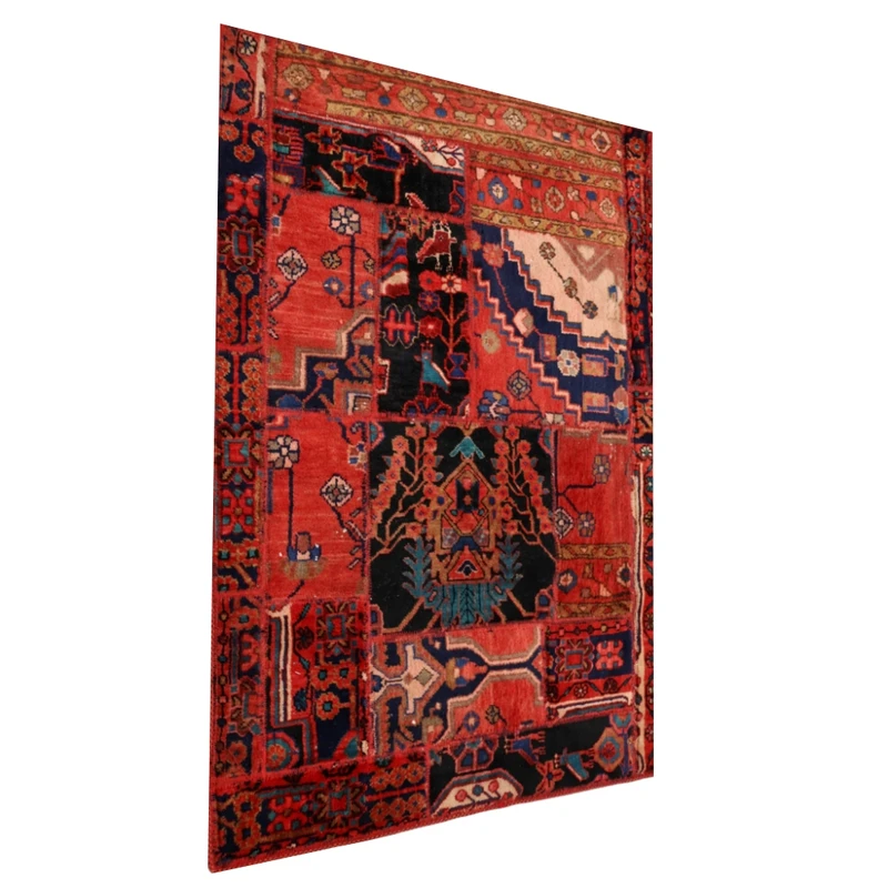 کلاژ فرش دستباف 1.5 متری کارپینوس مدل آنتیک طرح نهاوند