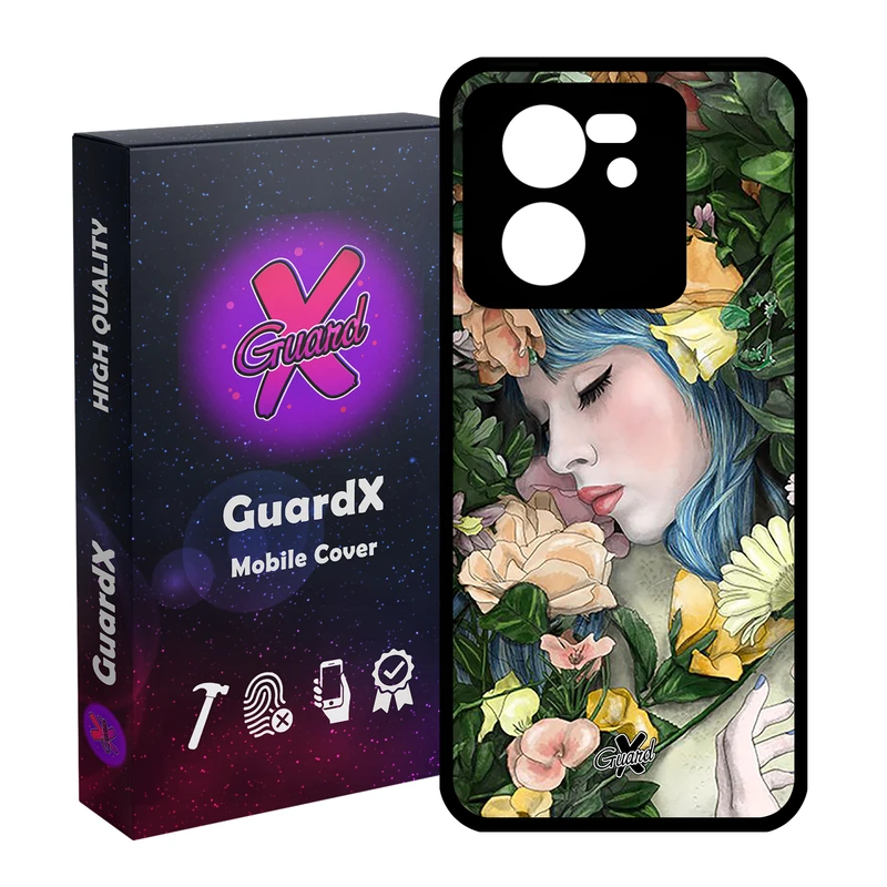 کاور گارد ایکس طرح دختر مدل Glass10304 مناسب برای گوشی موبایل شیائومی 13T/13T Pro/Redmi K60 Ultra