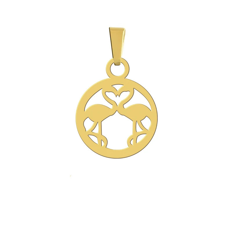 آویز گردنبند هایکا مدل فلامینگو کد a.h 137