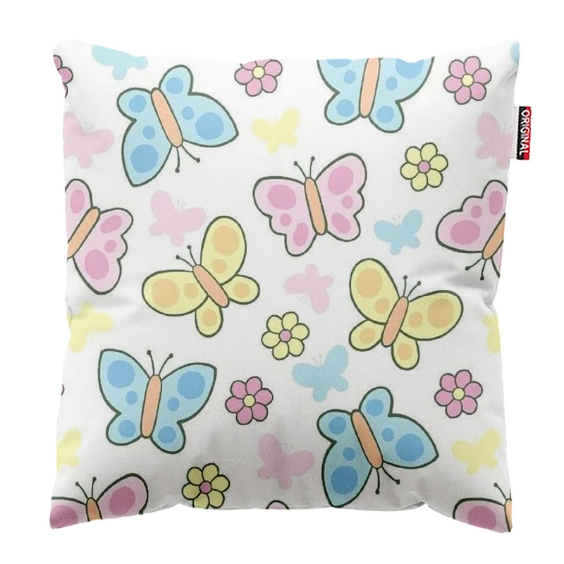  کوسن پاد آفرین طرح پروانه کد 4797 سایز 40*40 سانتی متر
