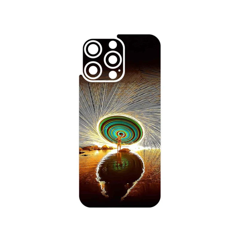 برچسب پوششی ماهوت مدل Night Light Fountain مناسب برای گوشی موبایل اپل iPhone 15 Pro Max