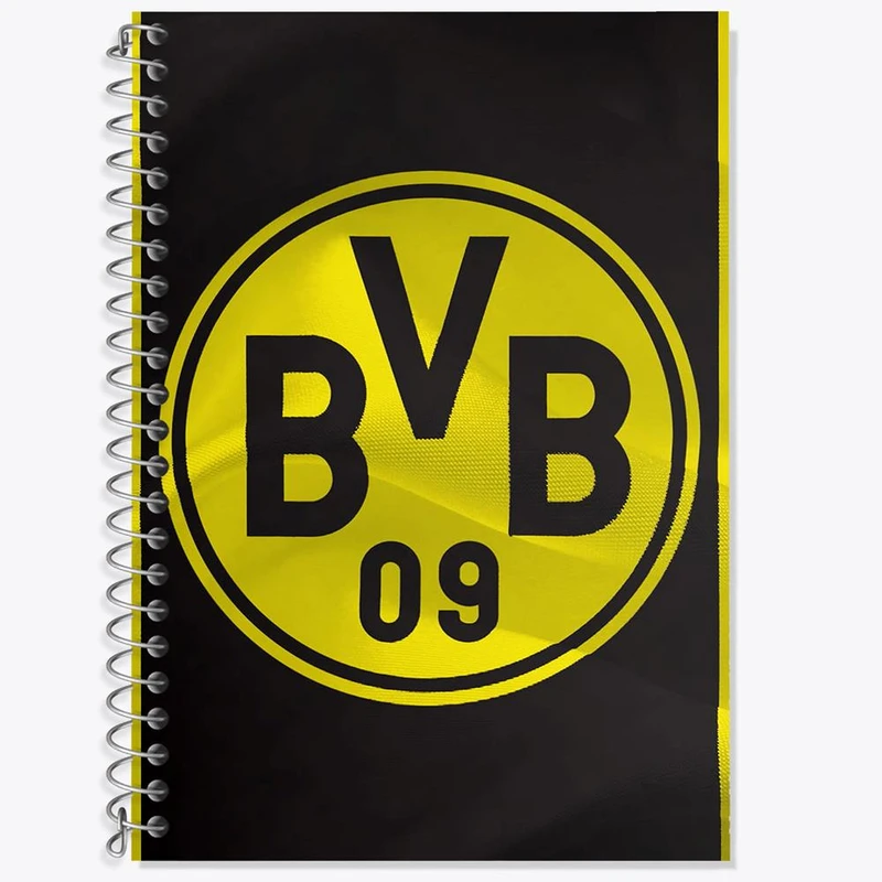 دفتر زبان 50 برگ خندالو مدل سه خط طرح باشگاه دورتموند کد 27430