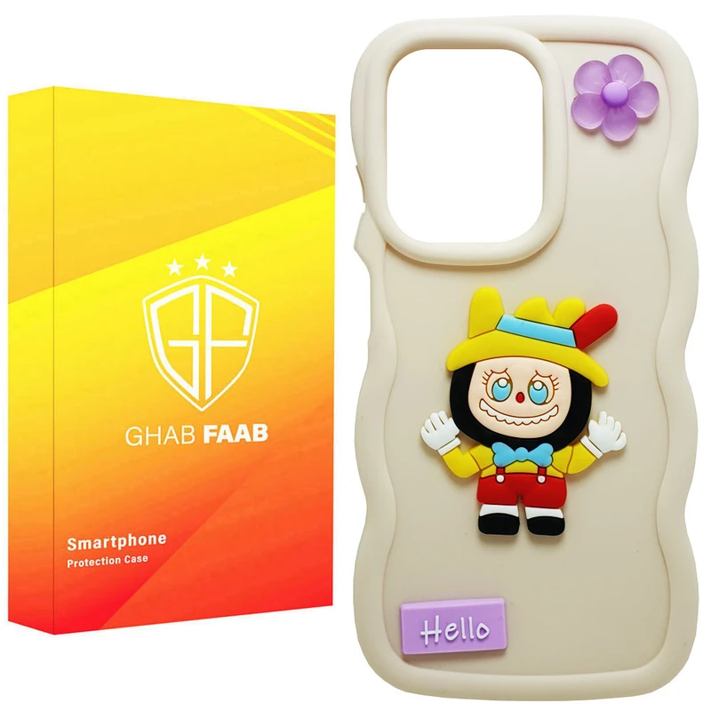 کاور قاب فاب مدل لبوبو سیلیکونی طرح دخترانه مناسب برای گوشی موبایل شیائومی  Redmi Note 13 Pro 4G / Redmi Note 14s 4G / Poco M6 Pro 4G