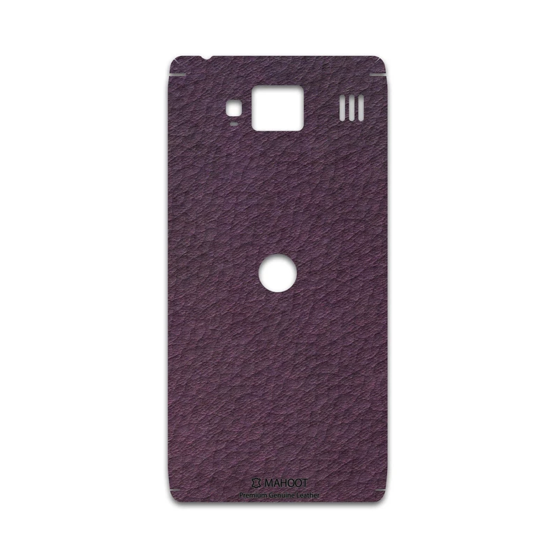 برچسب پوششی ماهوت مدل Purple-Leather مناسب برای گوشی موبایل موتورولا droid razr hd