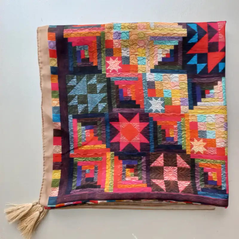 روسری زنانه مدل نخی قواره بزرگ گلیمی اقلیمی سنتی کد 726