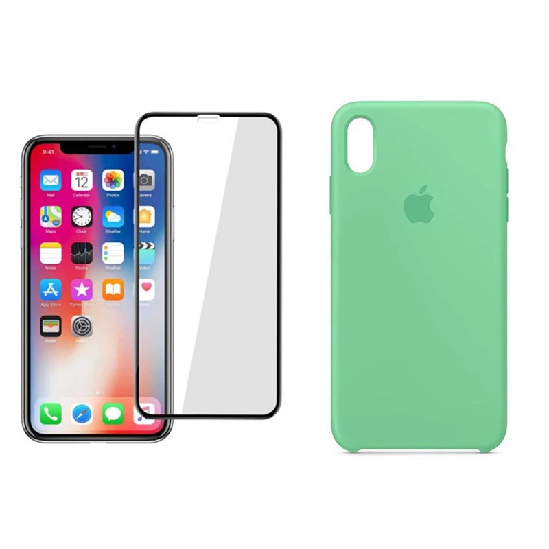 کاور مدل سیلیکونی کد 099 مناسب برای گوشی موبایل  اپل iphone XR به همراه محافظ صفحه نمایش